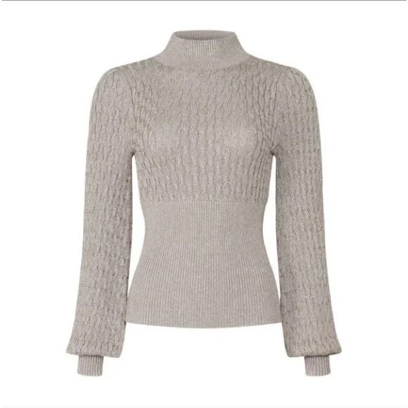 NICHOLAS Mockneck Renata Pullover Sweater Size Large - Picture 2 of 14